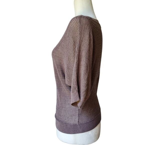 ✨ HP✨Express Mesh Dolman Open Stitch Knit Brown Sweater✨ - Picture 4 of 6